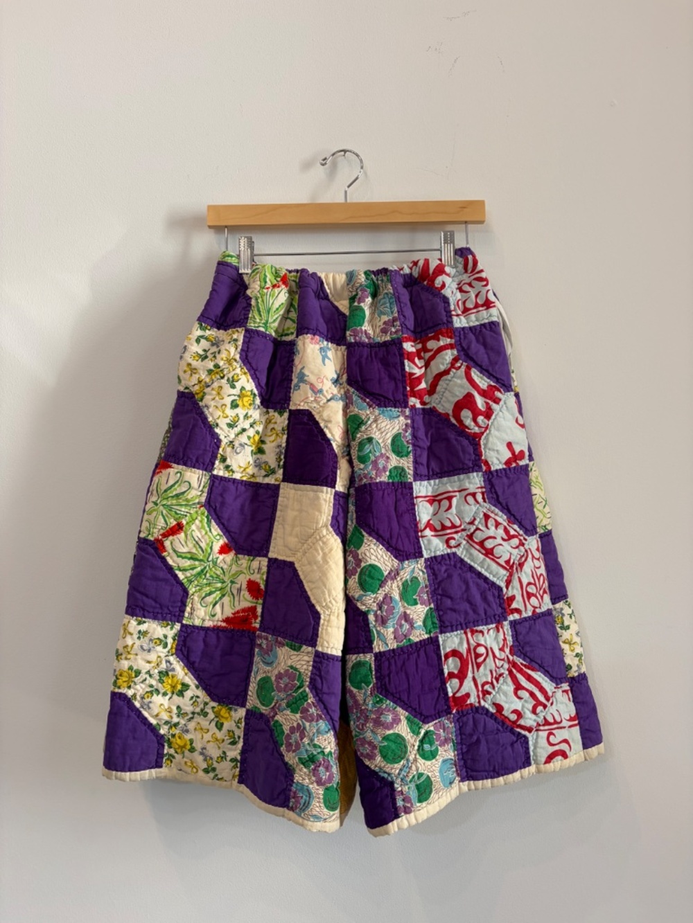 Handmade Upcycled Quilt Shorts